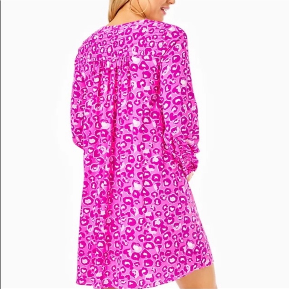 BRYNNLY STRETCH DRESS in the print Don’t Be A Cheetah
